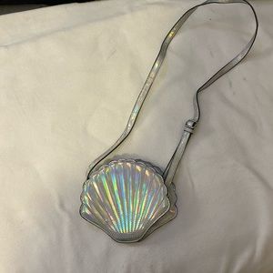 F21 shell holographic purse
